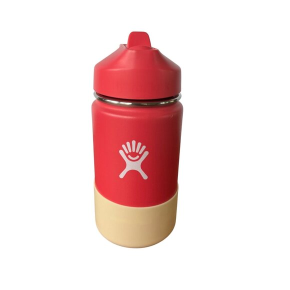 Hydro Flask Kids Wide Mouth Water Bottle 12oz Double Wall Insulated Pink Steel - Picture 1 of 8